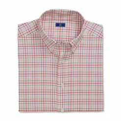 FootJoy Super Soft Woven Plaid Shirt 55 FootJoy Super Soft Woven Plaid Shirt -Golf Sales Store footjoy super soft woven plaid shirt white coral pink graphite 04 59205.1671650321