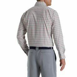 FootJoy Super Soft Woven Plaid Shirt 41 FootJoy Super Soft Woven Plaid Shirt -Golf Sales Store footjoy super soft woven plaid shirt white sea green watermelon 02 99526.1671651892