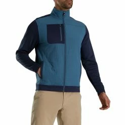 FootJoy ThermoSeries Hybrid Jacket -Golf Sales Store footjoy thermoseries hybrid jacket navy slate 01 15521.1663172178
