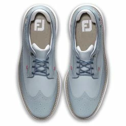 FootJoy Men's Traditions Golf Shoes 100 FootJoy Men's Traditions Golf Shoes -Golf Sales Store footjoy traditions golf shoes gray navy red 03 96954.1636977358