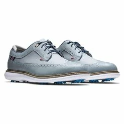 FootJoy Men's Traditions Golf Shoes 102 FootJoy Men's Traditions Golf Shoes -Golf Sales Store footjoy traditions golf shoes gray navy red 05 34603.1636977357