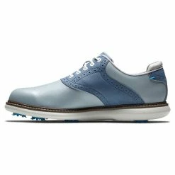 FootJoy Men's Traditions Golf Shoes 75 FootJoy Men's Traditions Golf Shoes -Golf Sales Store footjoy traditions golf shoes gray white blue 02 84839.1668608815