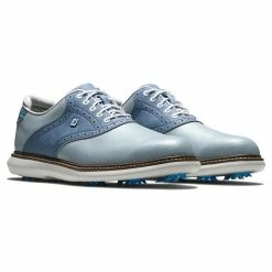 FootJoy Men's Traditions Golf Shoes 78 FootJoy Men's Traditions Golf Shoes -Golf Sales Store footjoy traditions golf shoes gray white blue 05 30127.1668608790