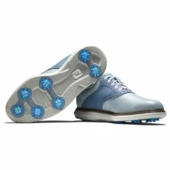 FootJoy Men's Traditions Golf Shoes 79 FootJoy Men's Traditions Golf Shoes -Golf Sales Store footjoy traditions golf shoes gray white blue 06 87808.1668608836