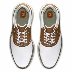 FootJoy Men's Traditions Golf Shoes 82 FootJoy Men's Traditions Golf Shoes -Golf Sales Store footjoy traditions golf shoes white brown gray 03 68221.1636977357