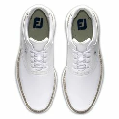 FootJoy Men's Traditions Golf Shoes 70 FootJoy Men's Traditions Golf Shoes -Golf Sales Store footjoy traditions golf shoes white gray 03 77082.1668608825