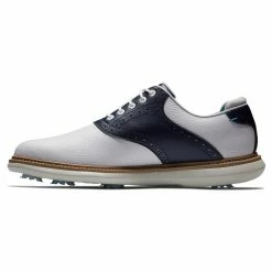 FootJoy Men's Traditions Saddle Golf Shoes 21 FootJoy Men's Traditions Saddle Golf Shoes -Golf Sales Store footjoy traditions saddle golf shoes white navy 02 91803.1676581970