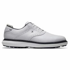 FootJoy Men's Traditions Spikeless Golf Shoes -Golf Sales Store footjoy traditions spikeless golf shoes white 01 77263.1678140730