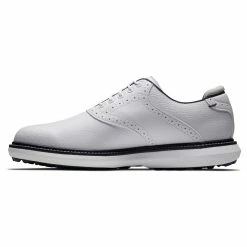 FootJoy Men's Traditions Spikeless Golf Shoes -Golf Sales Store footjoy traditions spikeless golf shoes white 02 06015.1678140730