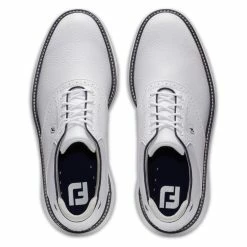 FootJoy Men's Traditions Spikeless Golf Shoes -Golf Sales Store footjoy traditions spikeless golf shoes white 03 62582.1678140727