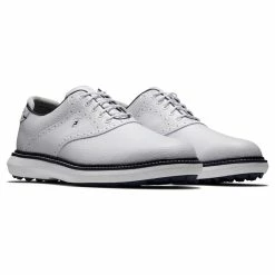 FootJoy Men's Traditions Spikeless Golf Shoes -Golf Sales Store footjoy traditions spikeless golf shoes white 05 28318.1678140729