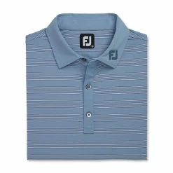 FootJoy Trio Stripe Lisle Self Collar Polo - FJ Logo 9 FootJoy Trio Stripe Lisle Self Collar Polo - FJ Logo -Golf Sales Store footjoy trio stripe lisle self collar polo fj logo denim 04 73866.1676595463