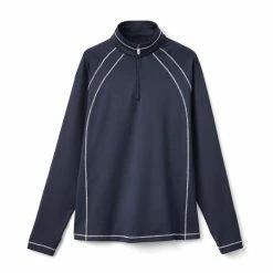 FootJoy Women's 1/4 Zip Jersey -Golf Sales Store footjoy womens 1 4 zip jersey navy 01 41653.1633108983
