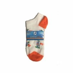FootJoy Women's ComfortSof Low Cut 19th Hole Print Fashion Sock 10 FootJoy Women's ComfortSof Low Cut 19th Hole Print Fashion Sock -Golf Sales Store footjoy womens comfortsof low cut 19th hole print fashion sock orange 01 34759.1671653296