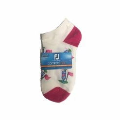 FootJoy Women's ComfortSof Low Cut 19th Hole Print Fashion Sock 11 FootJoy Women's ComfortSof Low Cut 19th Hole Print Fashion Sock -Golf Sales Store footjoy womens comfortsof low cut 19th hole print fashion sock pink 01 06620.1671653297