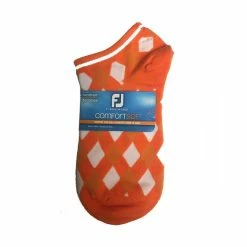 FootJoy Women's ComfortSof Low Cut Argyle Print Fashion Sock 10 FootJoy Women's ComfortSof Low Cut Argyle Print Fashion Sock -Golf Sales Store footjoy womens comfortsof low cut argyle print fashion sock orange 01 40001.1673901808