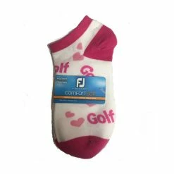 FootJoy Women's ComfortSof Low Cut Heart Print Fashion Sock -Golf Sales Store footjoy womens comfortsof low cut heart print fashion sock white pink 01 28340.1671656279