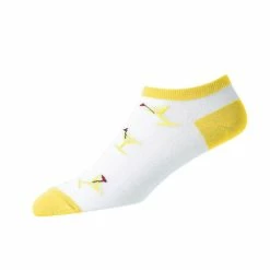 FootJoy Women's ComfortSof Low Cut Martini Print Fashion Sock -Golf Sales Store footjoy womens comfortsof low cut martini print fashion sock white yellow 01 61097.1671653580