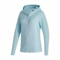 FootJoy Women's Full-Zip Hoodie -Golf Sales Store footjoy womens full zip hoodie sky heather 01 69208.1676589783
