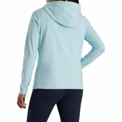 FootJoy Women's Full-Zip Hoodie -Golf Sales Store footjoy womens full zip hoodie sky heather 03 32721.1676597454