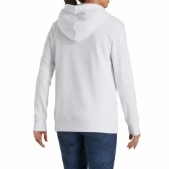 FootJoy Women's Full-Zip Hoodie - Prior Generation -Golf Sales Store footjoy womens full zip hoodie white 03 13973.1633109708