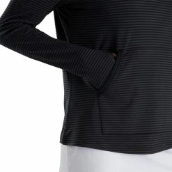 FootJoy Women's Half-Zip Tonal Stripe Mid-Layer -Golf Sales Store footjoy womens half zip tonal stripe mid layer black 04 10600.1676583634