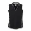 FootJoy Women's Open Placket Sleeveless Polo -Golf Sales Store footjoy womens open placket sleeveless polo black 01 79463.1673285373