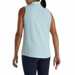 FootJoy Women's Open Placket Sleeveless Polo -Golf Sales Store footjoy womens open placket sleeveless polo sky 03 88741.1673285373