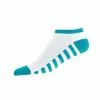 FootJoy Women's ProDry Lightweight Low Cut Stripe Sock -Golf Sales Store footjoy womens prodry lightweight low cut stripe sock white turquoise 01 86365.1633033562