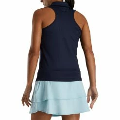 FootJoy Women's Ribbed Sleeveless Polo 23 FootJoy Women's Ribbed Sleeveless Polo -Golf Sales Store footjoy womens ribbed sleeveless polo navy 03 81352.1676590899