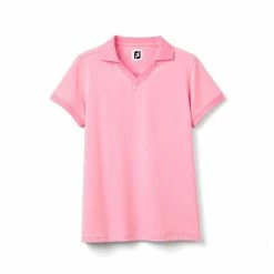 FootJoy Women's Stretch Lisle End On End Open Collar Polo -Golf Sales Store footjoy womens stretch lisle end on end open collar polo pink azalea 01 47866.1633379496
