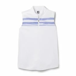 FootJoy Women's Watercolor Block Sleeveless Polo -Golf Sales Store footjoy womens watercolor block sleeveless polo white violet 01 17778.1676583571