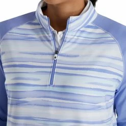 FootJoy Women's Watercolor Half-Zip Mid-Layer -Golf Sales Store footjoy womens watercolor half zip mid layer violet 04 75205.1676593730