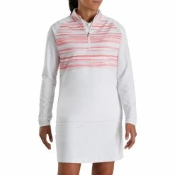 FootJoy Women's Watercolor Half-Zip Mid-Layer -Golf Sales Store footjoy womens watercolor half zip mid layer white 02 25539.1676598846