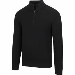 Greg Norman Performance Blend Lined 1/4 Zip Wind Sweater 7 Greg Norman Performance Blend Lined 1/4 Zip Wind Sweater -Golf Sales Store greg norman performance blend lined 1 4 zip wind sweater black 01 88144.1659043397