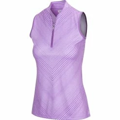 Greg Norman Women's 2Below Sleeveless Polo -Golf Sales Store greg norman womens 2below sleeveless polo sugar plum 01 81944.1659042479