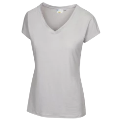 Greg Norman Women's Annie V-Neck -Golf Sales Store greg norman womens annie v neck shark grey heather 01 16090.1638461899