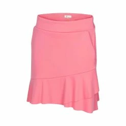 Greg Norman Women's Crossover Flounce Pull-On Skort -Golf Sales Store greg norman womens crossover flounce pull on skort coral guava 01 45117.1644351740