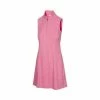 Greg Norman Women's Flare Sleeveless Zip Dress -Golf Sales Store greg norman womens flare sleeveless zip dress coral guava 01 29200.1644419993