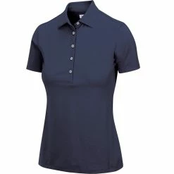 Greg Norman Women's Freedom Micro Pique Short Sleeve Polo 28 Greg Norman Women's Freedom Micro Pique Short Sleeve Polo -Golf Sales Store greg norman womens freedom micro pique short sleeve polo navy 01 60213.1659043413