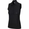 Greg Norman Women's Freedom Micro Pique Sleeveless Polo -Golf Sales Store greg norman womens freedom micro pique sleeveless polo black 01 11158.1659043420