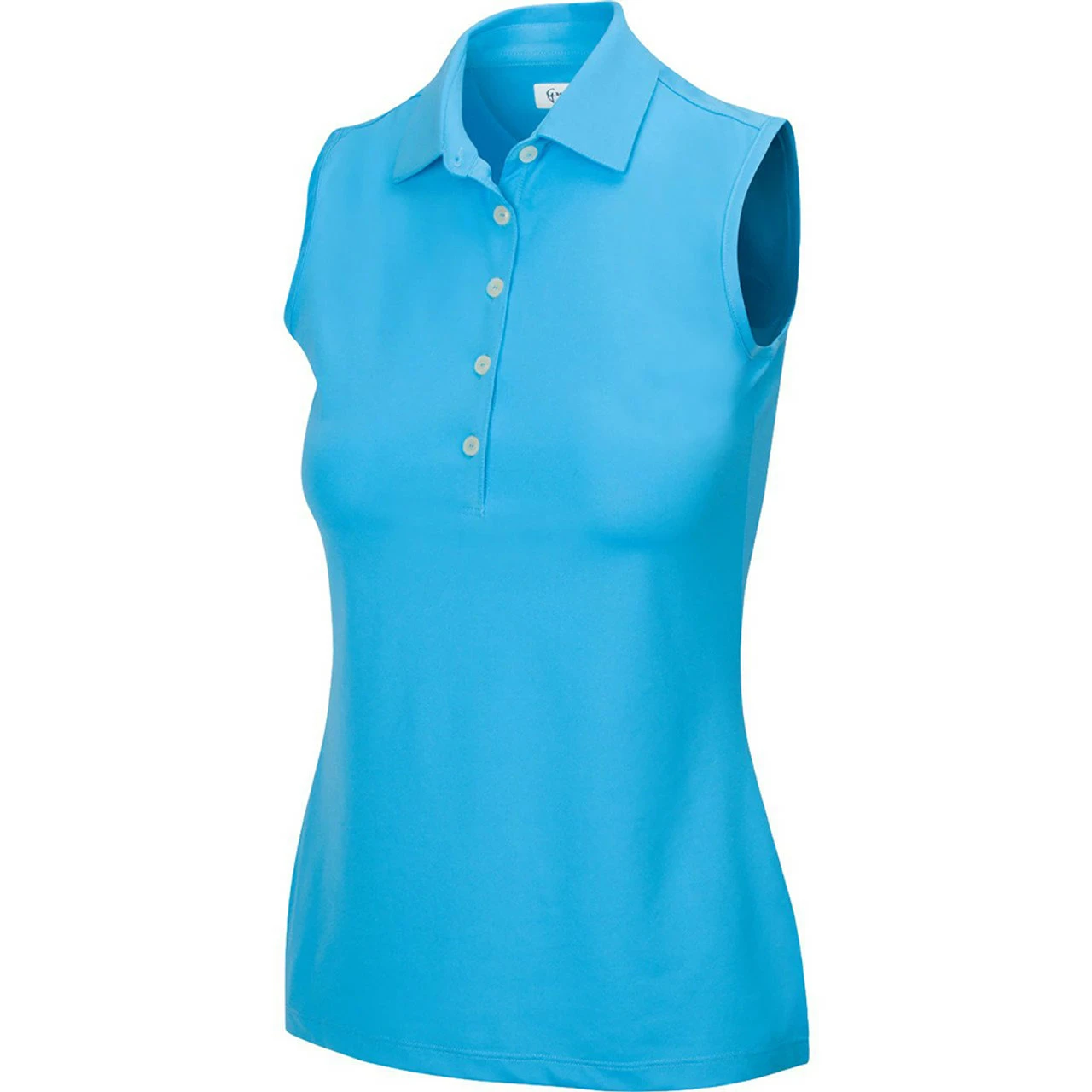 Greg Norman Women's Freedom Micro Pique Sleeveless Polo 8 Greg Norman Women's Freedom Micro Pique Sleeveless Polo - Image 6