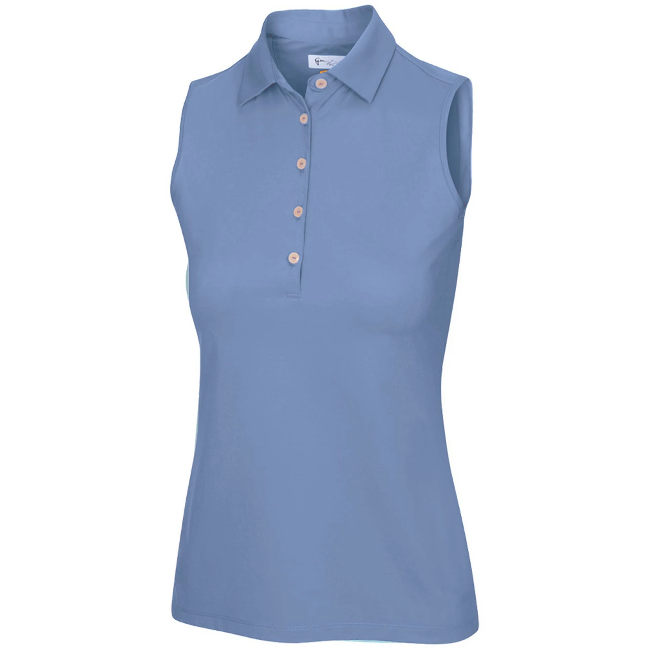 Greg Norman Women's Freedom Micro Pique Sleeveless Polo 15 Greg Norman Women's Freedom Micro Pique Sleeveless Polo - Image 13