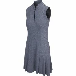 Greg Norman Women's Heather Sleeveless Dress -Golf Sales Store greg norman womens heather sleeveless dress navy heather 01 46178.1633116068