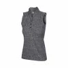 Greg Norman Women's Heathered Dot Sleeveless Polo 1 Greg Norman Women's Heathered Dot Sleeveless Polo -Golf Sales Store greg norman womens heathered dot sleeveless polo black 01 00664.1651765028