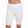 IBKUL Stain Resistant Solid Shorts -Golf Sales Store ibkul stain resistant solid short white 01 39719.1659043244