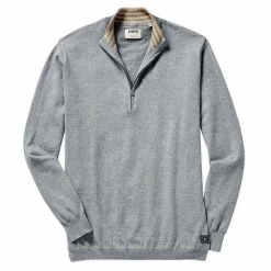 Linksoul Cotton-Cashmere 1/4 Zip Sweater -Golf Sales Store linksoul cotton cashmere 1 4 zip sweater heather grey 01 70066.1632855609