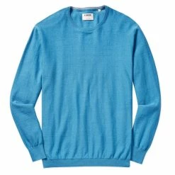 Linksoul Cotton Cashmere Crew Sweater -Golf Sales Store linksoul cotton cashmere crew sweater abalone heather 01 83402.1632855242