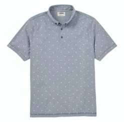 Linksoul Micro Fern Print Oxford Polo -Golf Sales Store linksoul micro fern print oxford polo river 01 57918.1676590849
