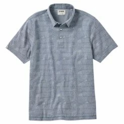 Linksoul Wave Print Oxford Polo